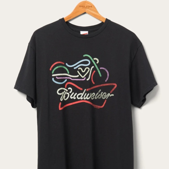 NEW Junk Food Clothing Budweiser Motorcycle Graphic Tee - Picture 3 of 6